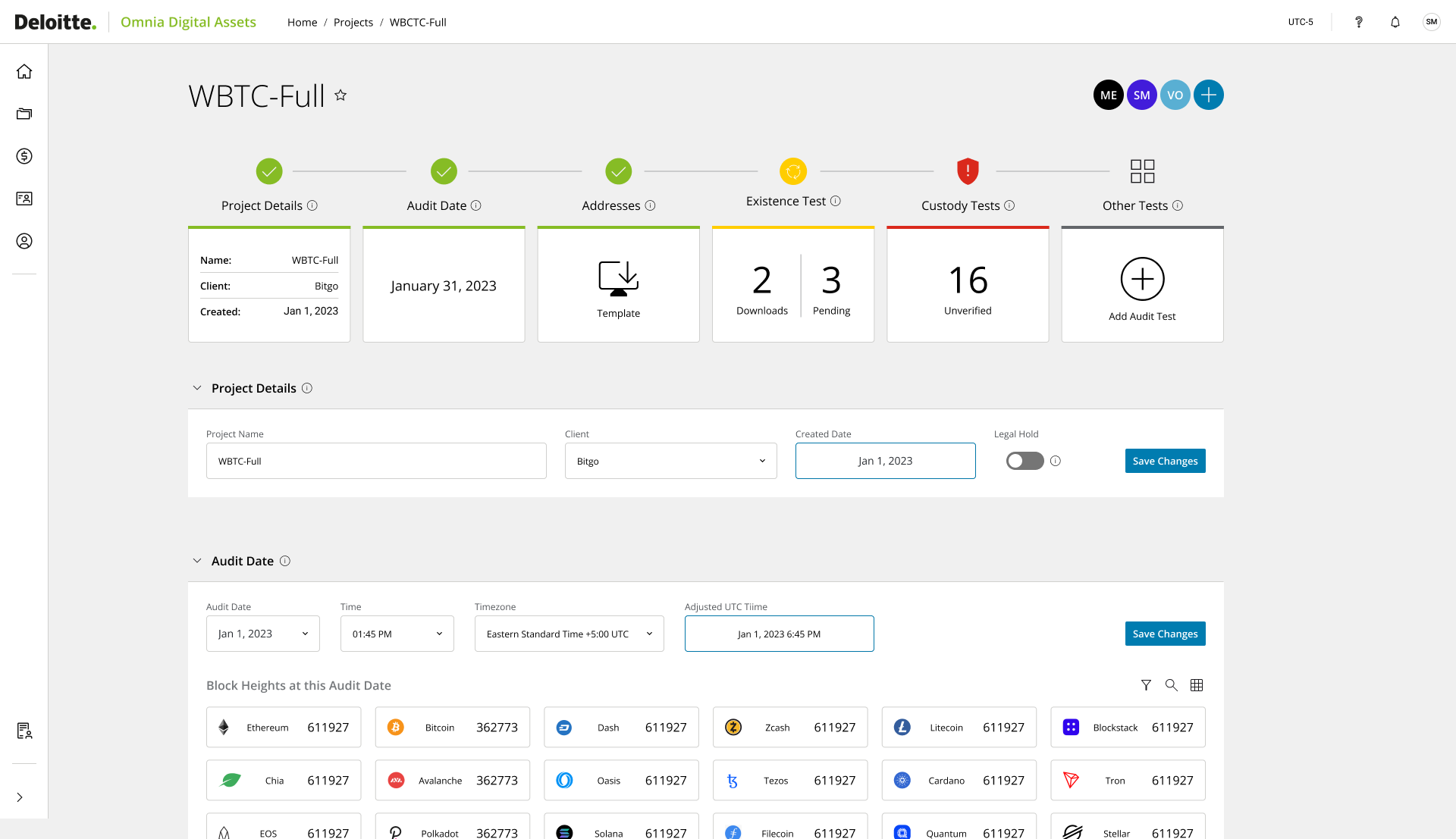 Omnia Digital Assets — detail view